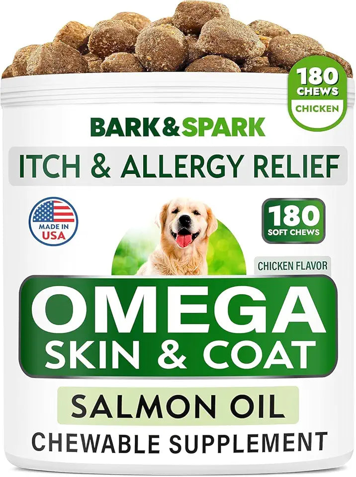 Omega 3 Fish Oil Dog Supplement 180 Ct W1908