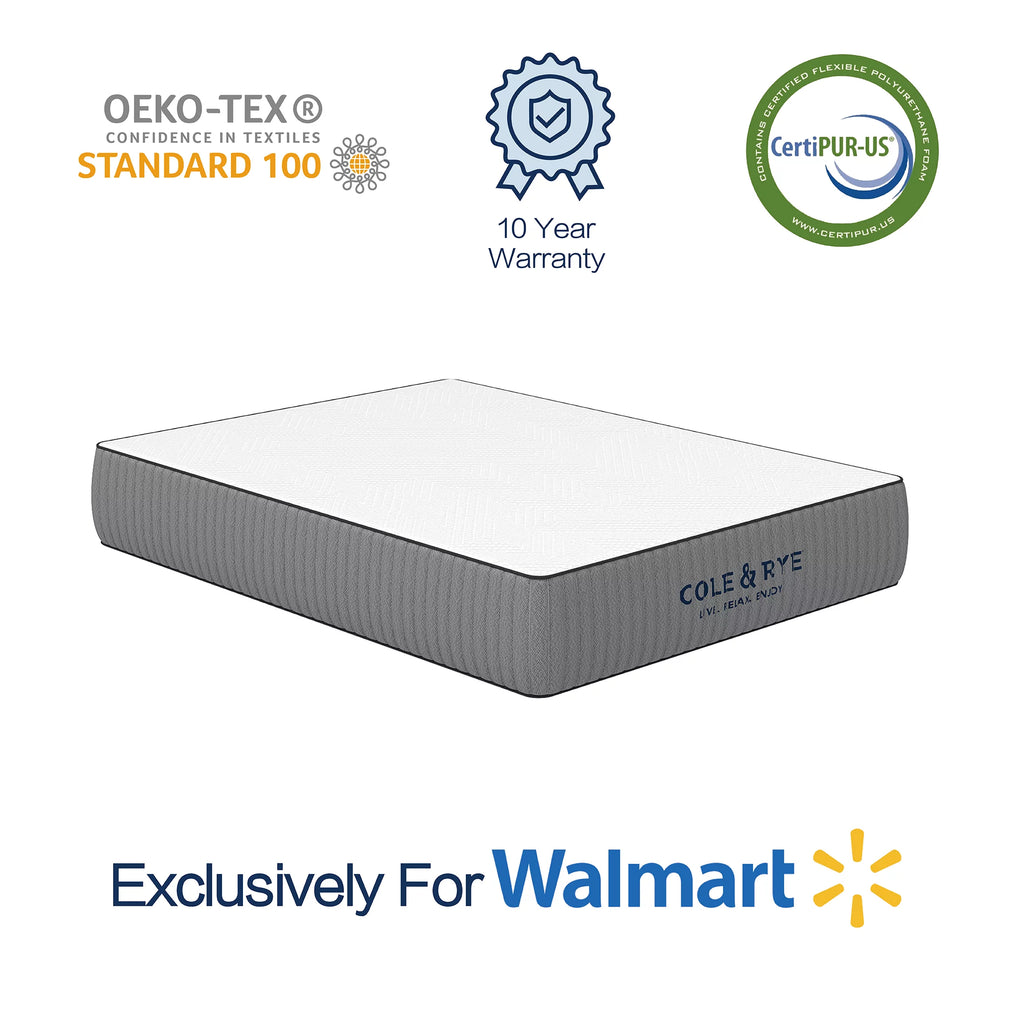 12" Medium Firm Gel Memory Foam Spring Mattress, King S56201