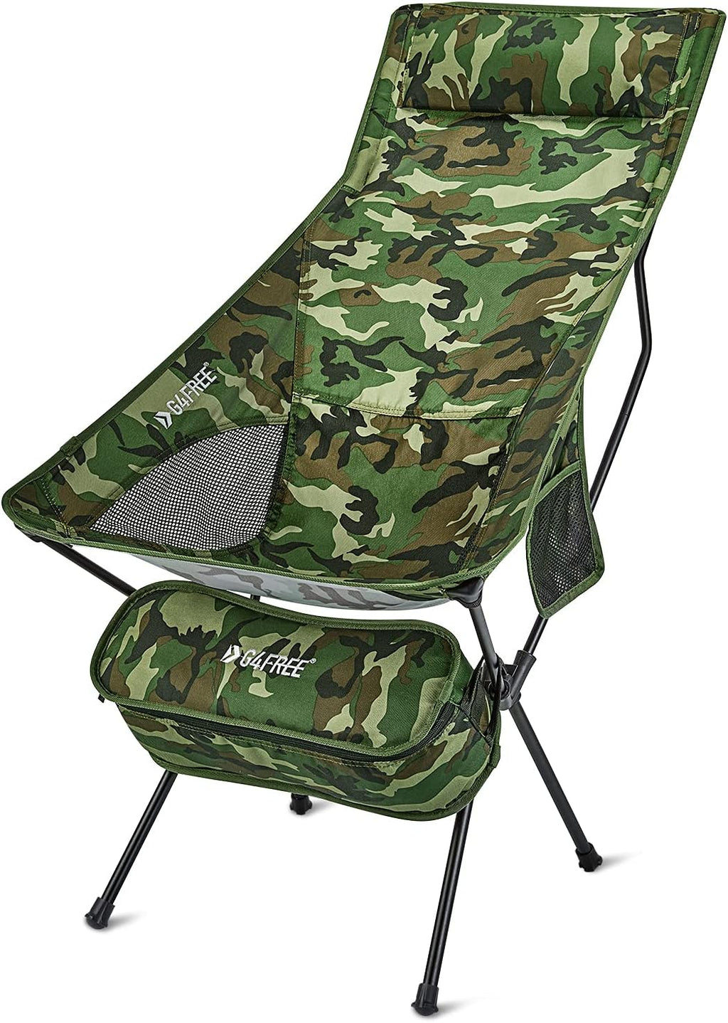 Lightweight Portable High Back Camping Chair with Headrest & Pocket F95351