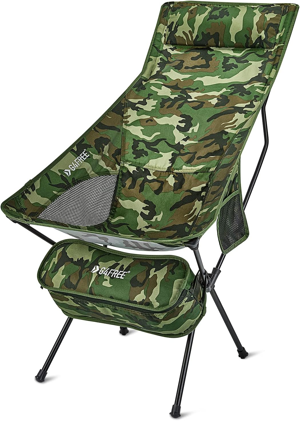 Lightweight Portable High Back Camping Chair with Headrest & Pocket F95351