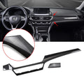 2pcs Carbon Fiber Pattern Console Dashboard AC Switch Button Panel Cover Trim P1417