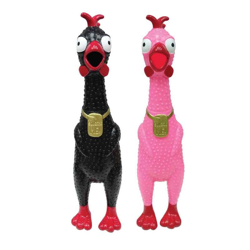 Squeaky Chicken Toy D498