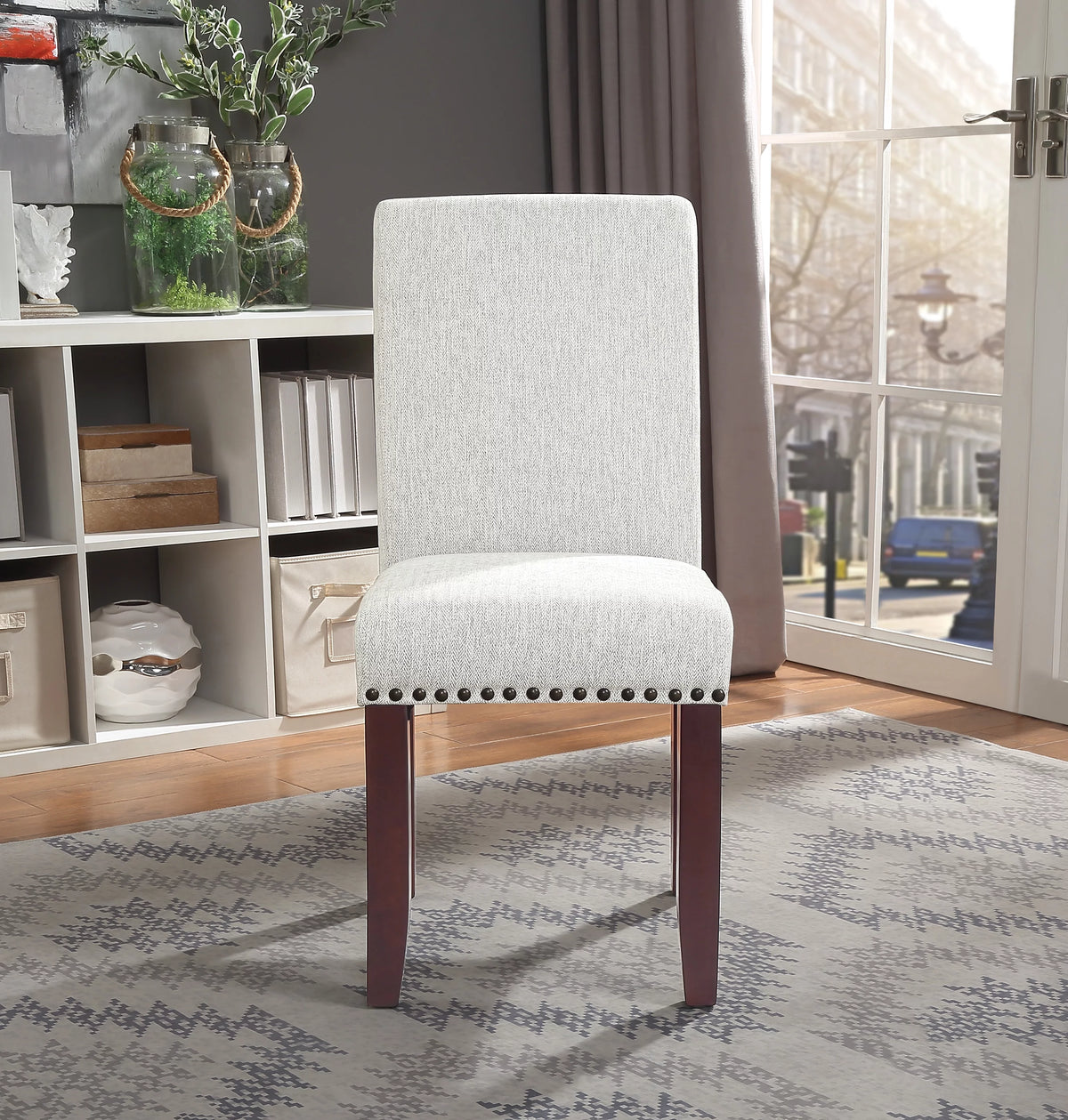 Smoke Ash Fabric Dining Chair S51174