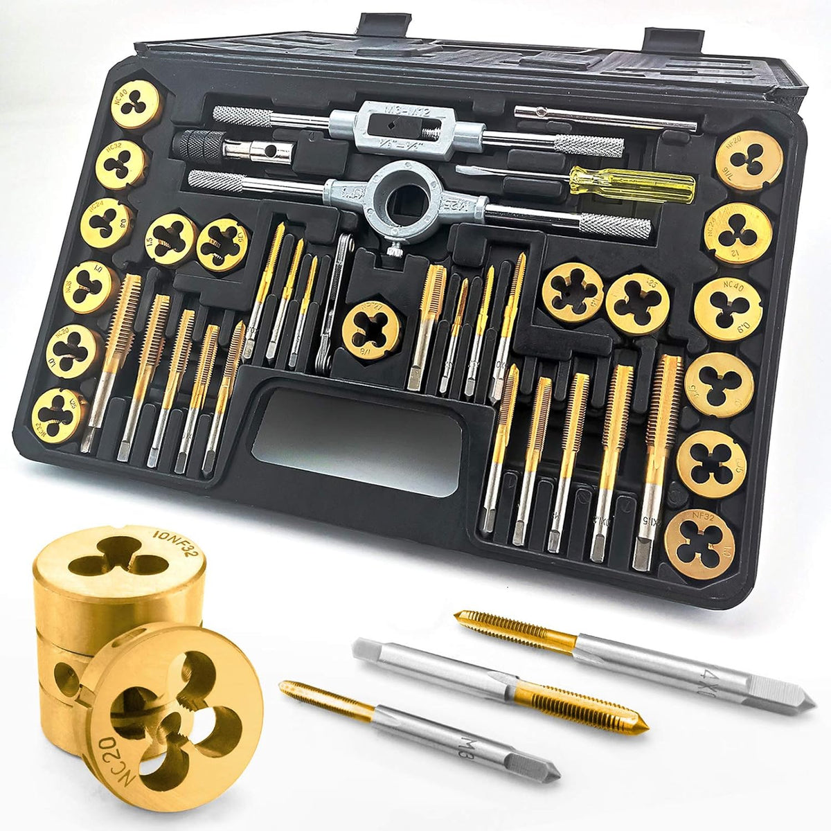 60 Pc Metric & SAE Tap and Die Set H900976