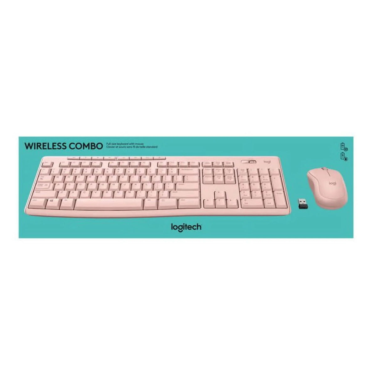 Wireless Keyboard and Mouse Combo Rose G931