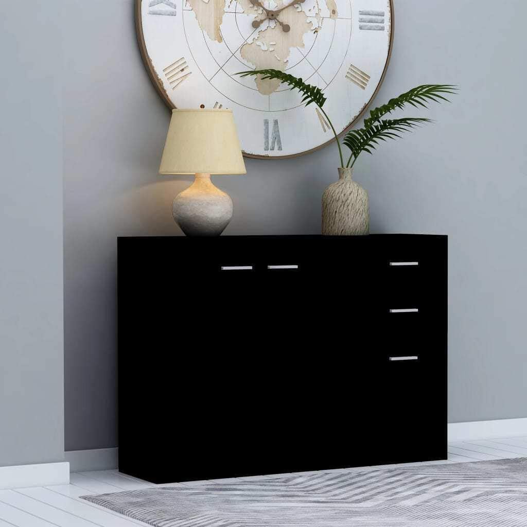 White Chipboard Sideboard Storage Cabinet B6006