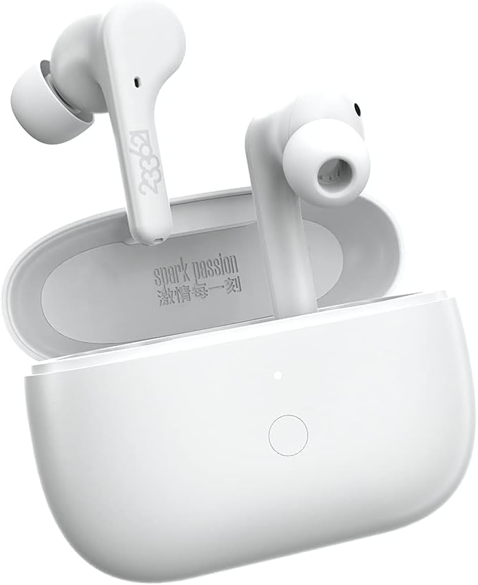 Wireless Earbuds, Active Noise Cancelling Bluetooth 5.1 in-Ear Headphones, IPX4 Waterproof 16H Playtime White W270