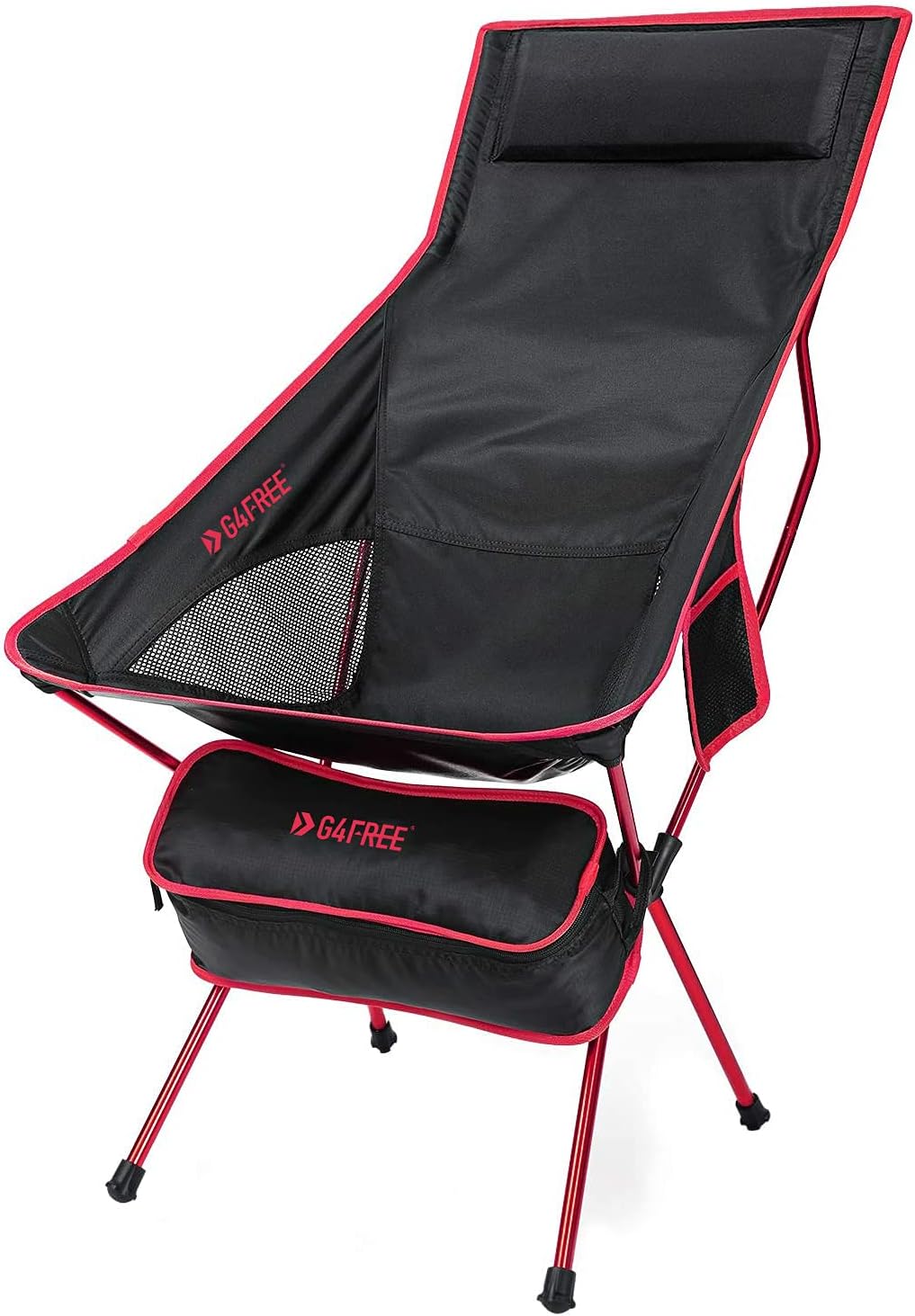 Lightweight Portable High Back Camping Chair with Headrest & Pocket F95351