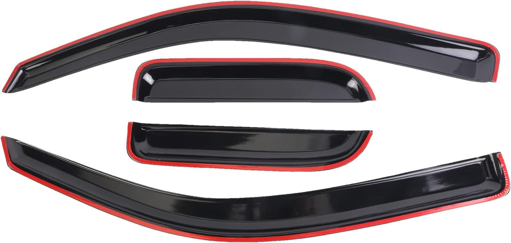 Window Vent Visors Deflectors Rain Guards 4 Piece Set Y1445