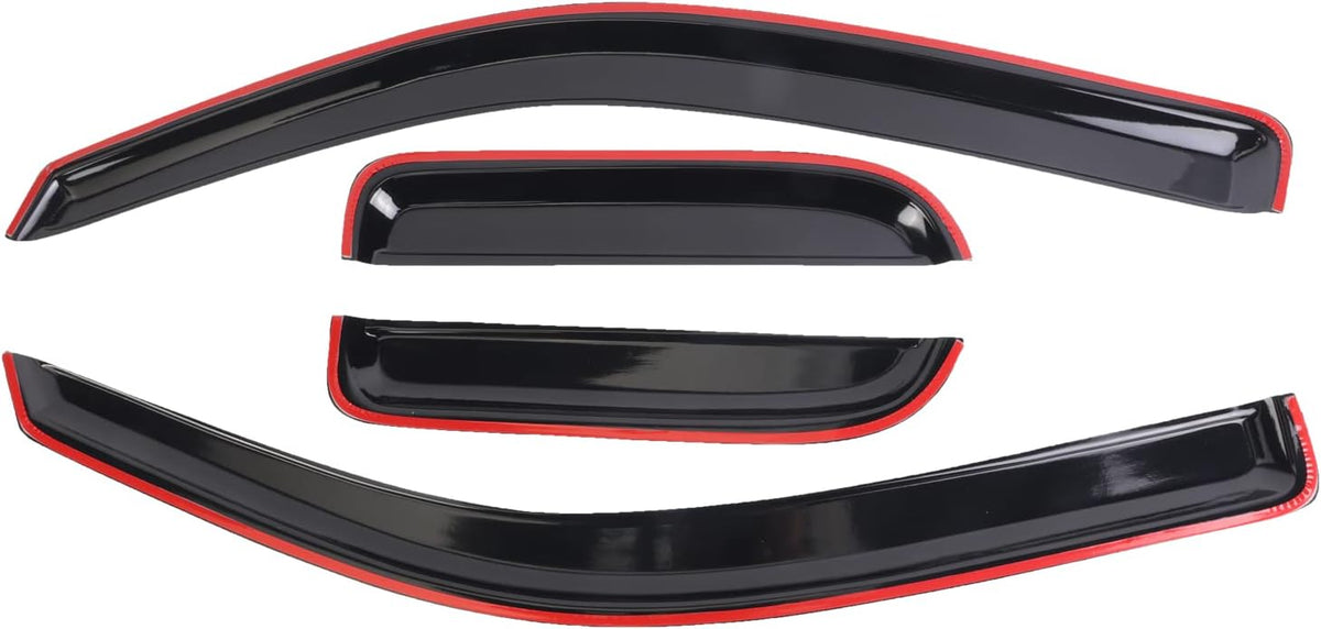 Window Vent Visors Deflectors Rain Guards 4 Piece Set Y1445