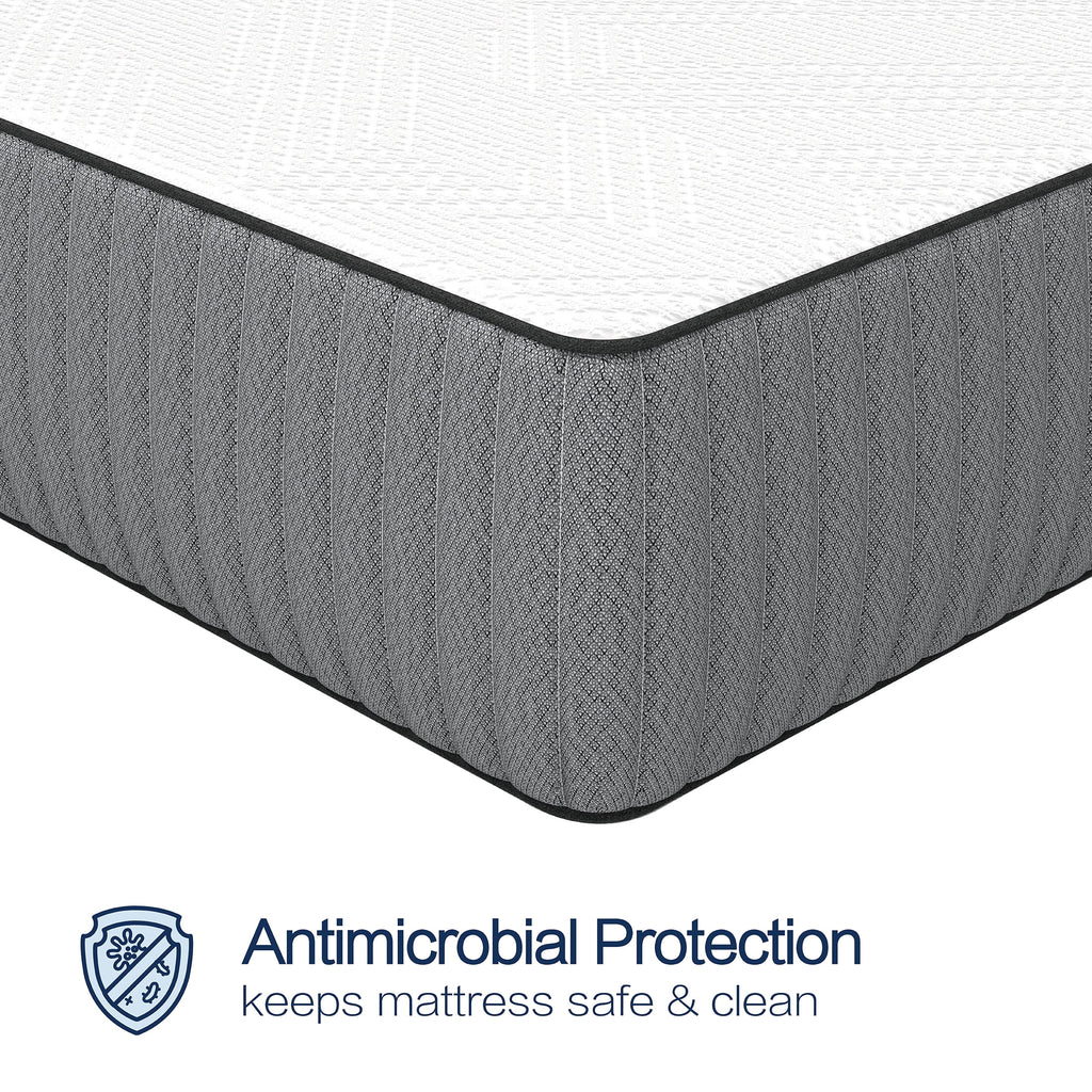 12" Medium Firm Gel Memory Foam Spring Mattress, King S56201