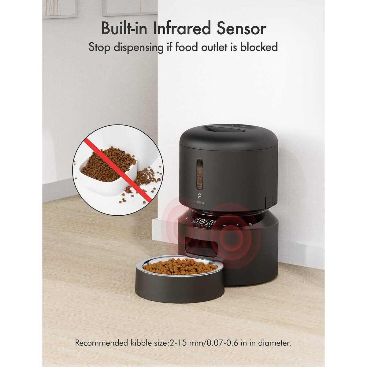 Automatic Cat Feeder Dry Food Dispenser A26174