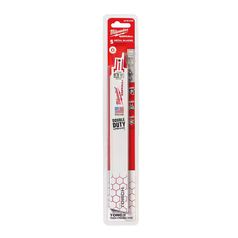 18 TPI BiMetal Reciprocating Saw Blades 15-Pack U75595