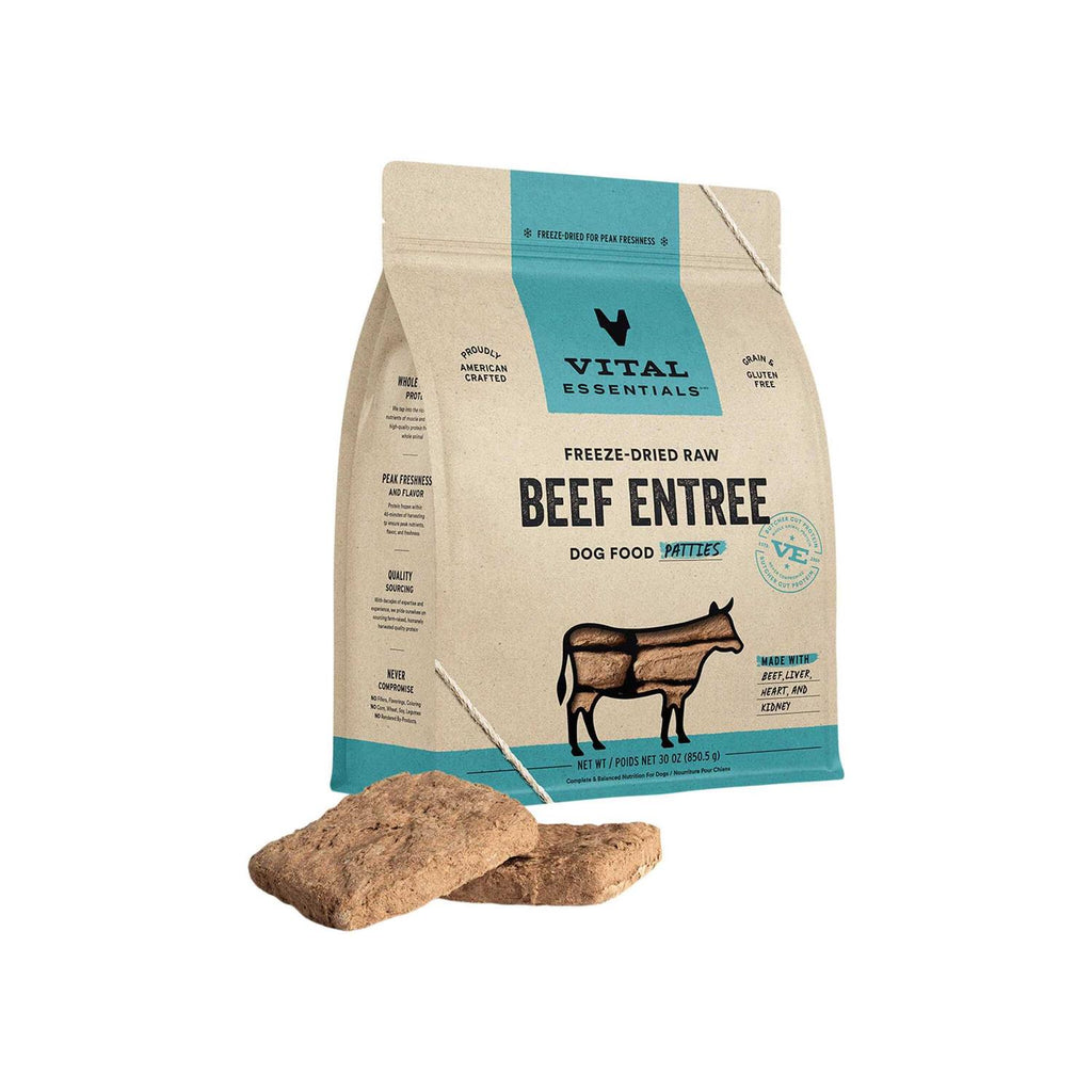 Beef Entree Patties Freeze-Dried Raw Dog Food V14975