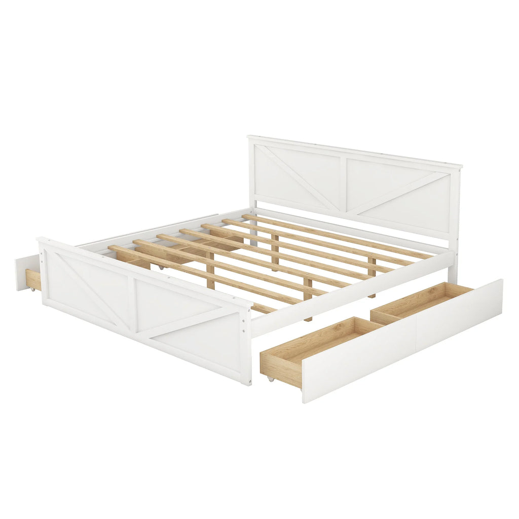 Wooden Platform Bed A51809