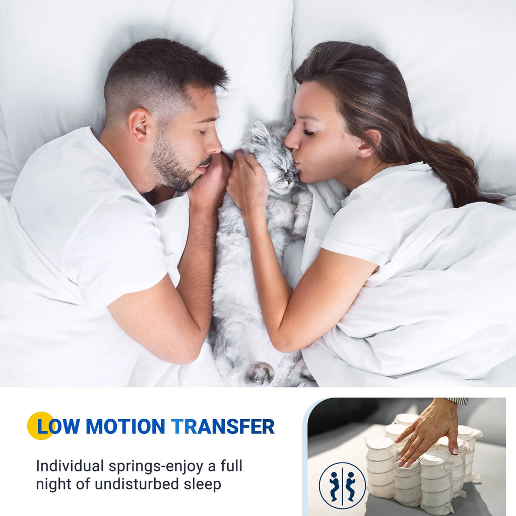 10'' Gel Memory Foam Pocket Spring Hybrid Mattress Full Size K283069