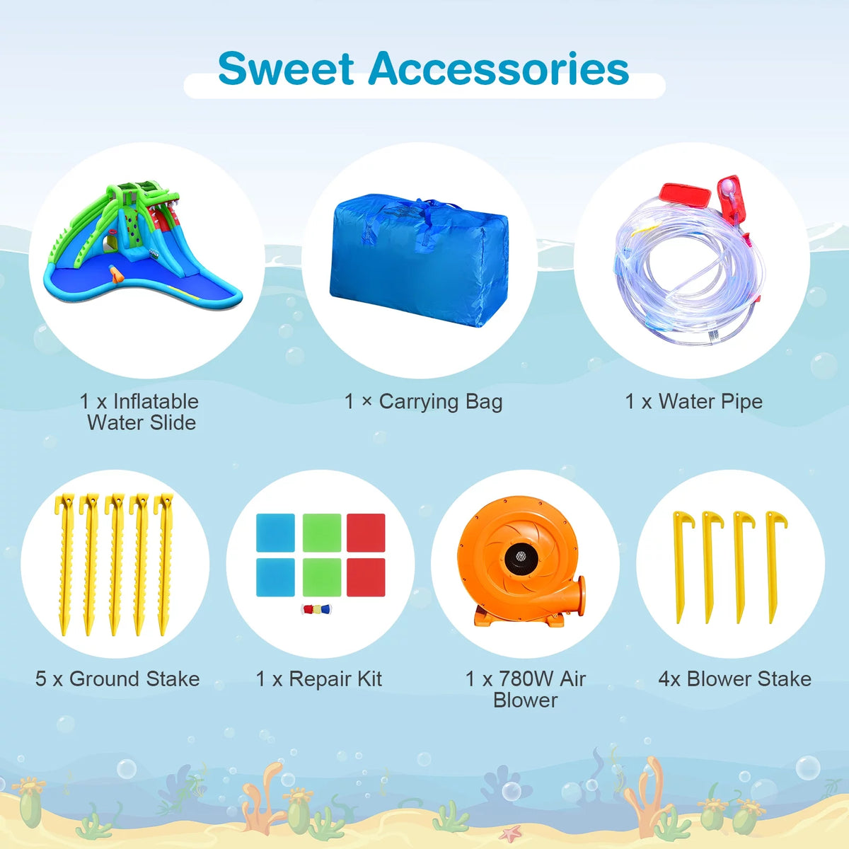 Inflatable Crocodile Water Slide Park with Pool Z168