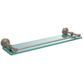 22-inch Tempered Glass Shelf with Gallery Rail Antique Pewter E708968
