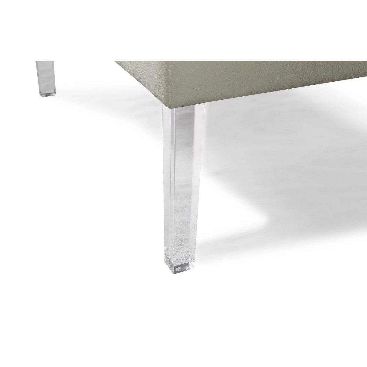 Square Tufted PU Leather Upholstered Ottoman H675255