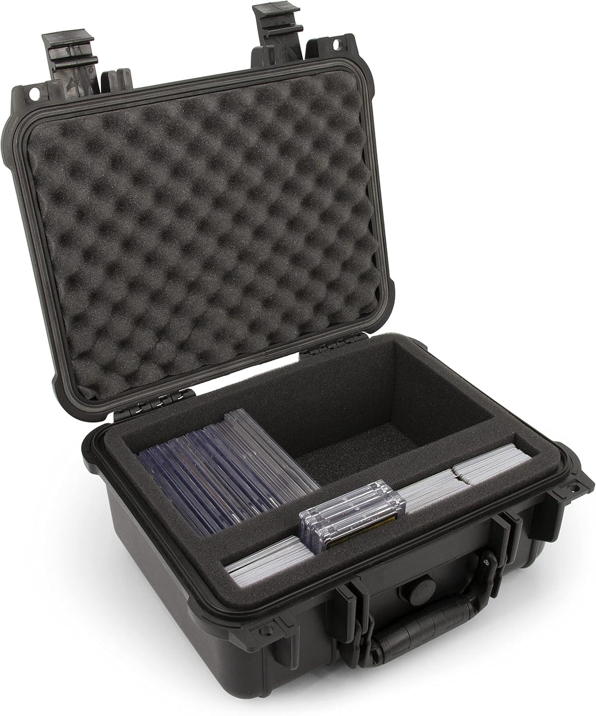 Waterproof Graded Card Storage Box with Foam Slots V329