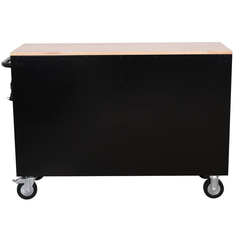 Black Mobile Workbench Cabinet K3037