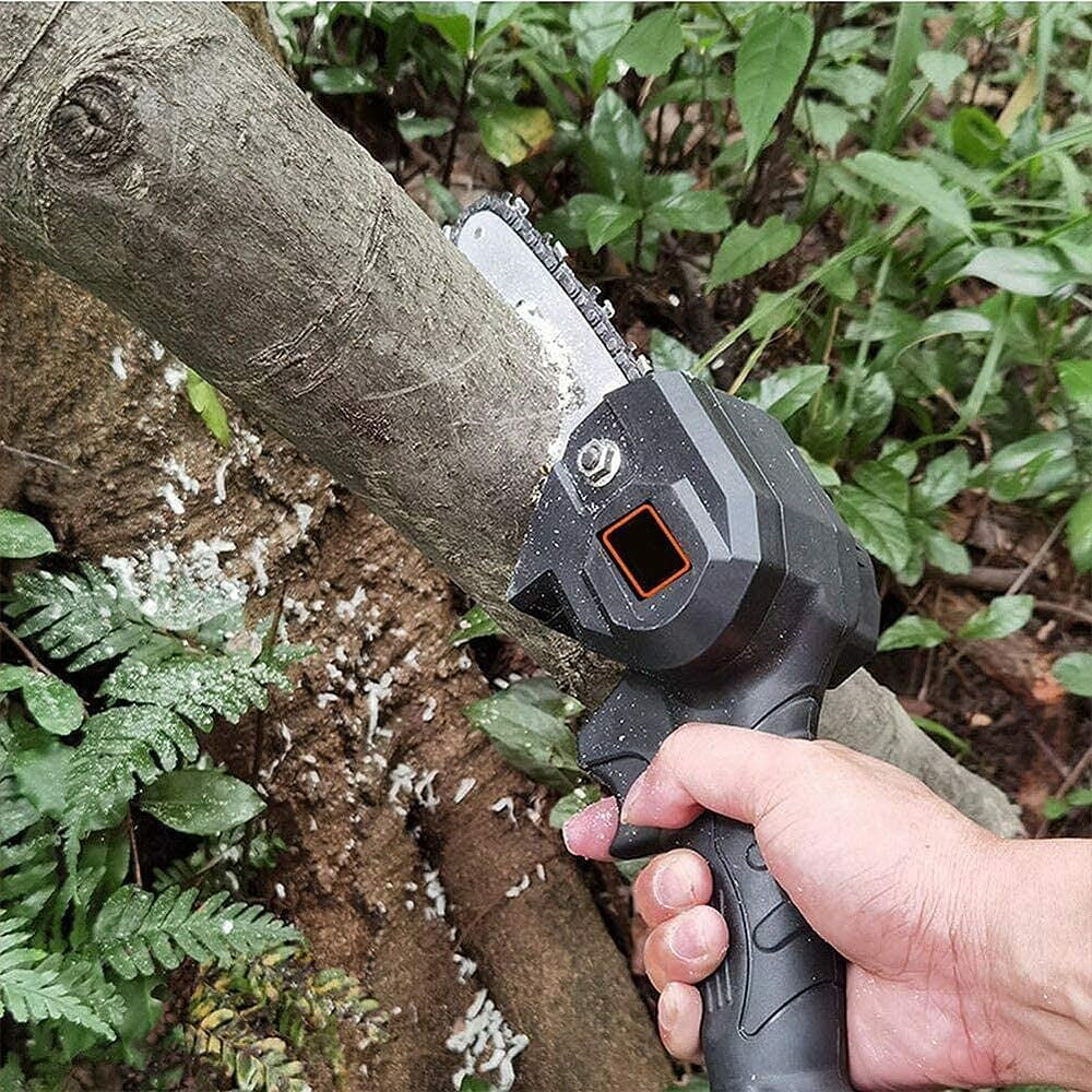 4-Inch Cordless Electric Mini Chainsaw with 2 Batteries Z4775