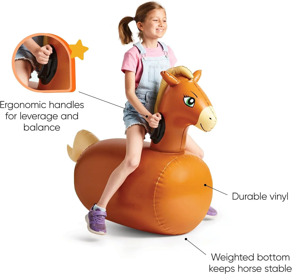 Inflatable Bouncy Horse Set of 2 Y20427