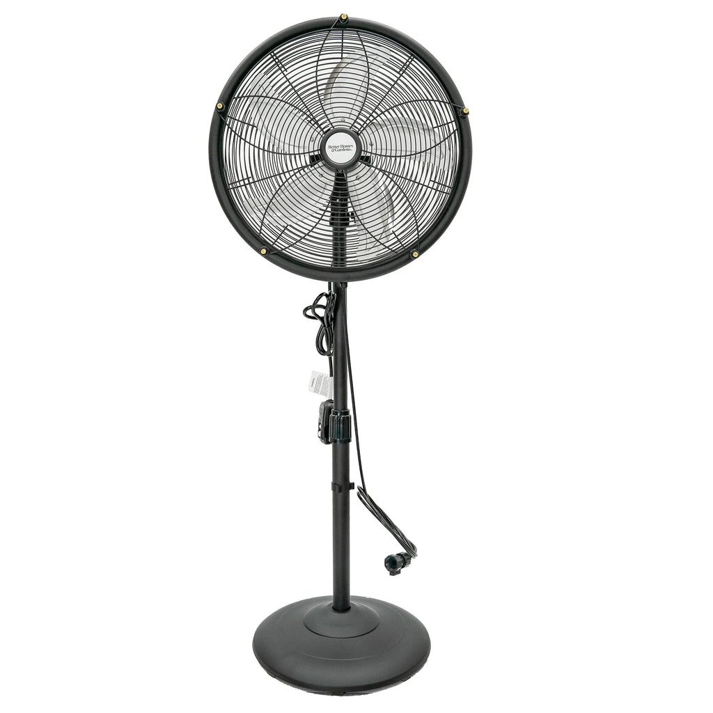 18 inch 3-Speed Metal Misting Stand Fan Black V845