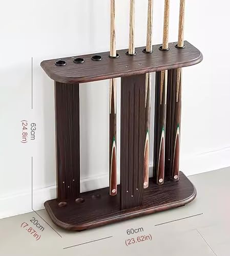 Light Brown Pool Cue Rack for 8 Sticks E11254