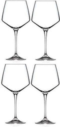 4 Piece Crystal Glass Set Burgundy Wine 25.25 oz R259460