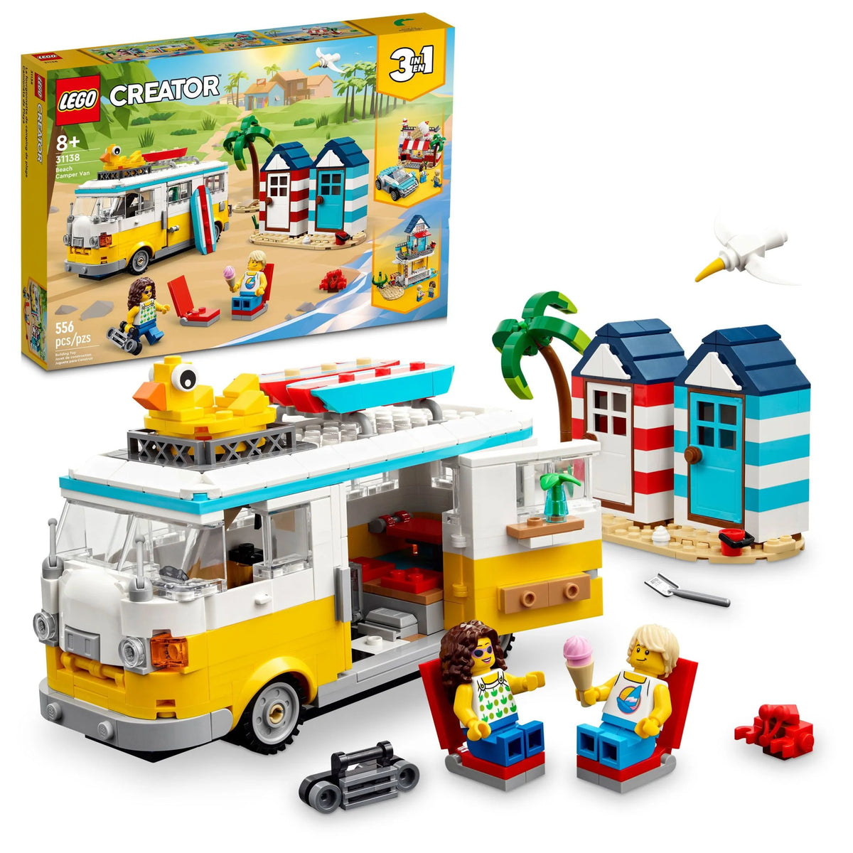 3 in 1 Beach Camper Van Building Kit H7231