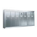 7-Compartment Aluminum Surface-Mount Mailbox O1063