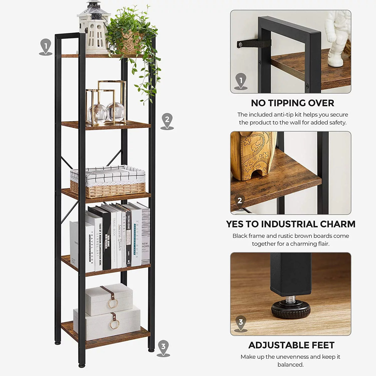5 Tier Bookshelf P6262