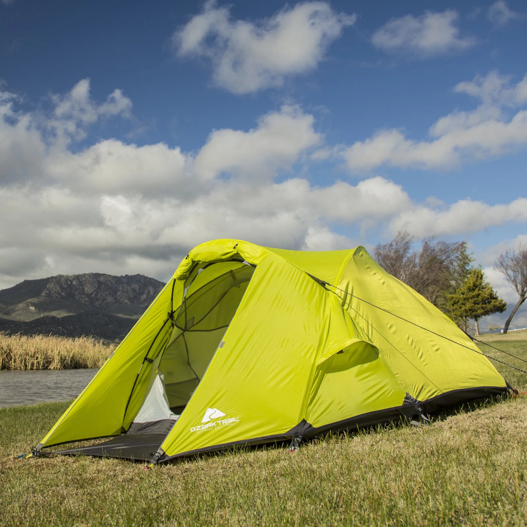 2 Person Lightweight Backpacking Tent, Green, 7.83 lbs L33013