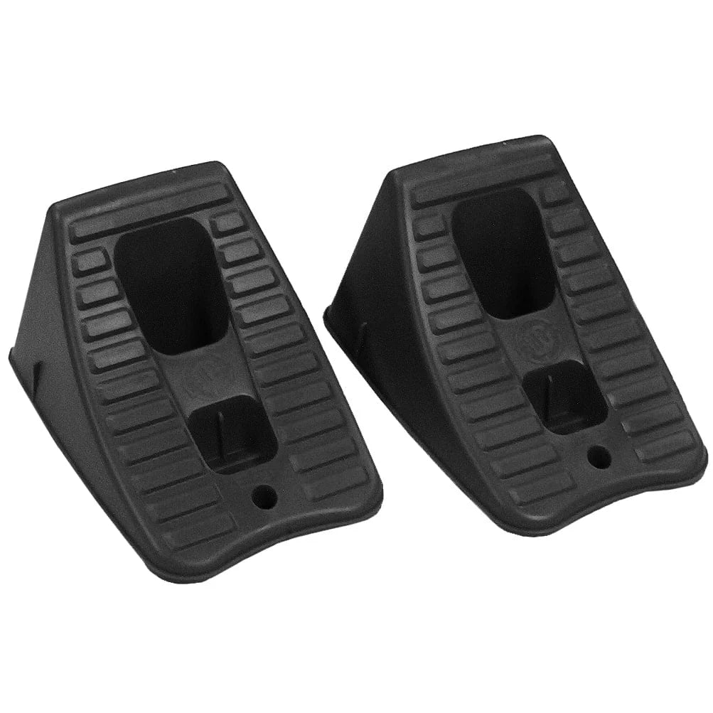 Black Resin Wheel Chocks, 2 Pieces Z498