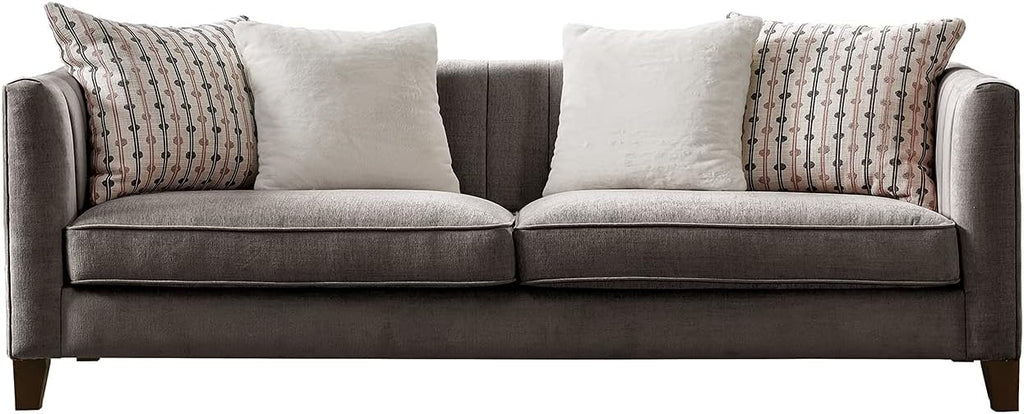 Pink Velvet Loveseat C157433