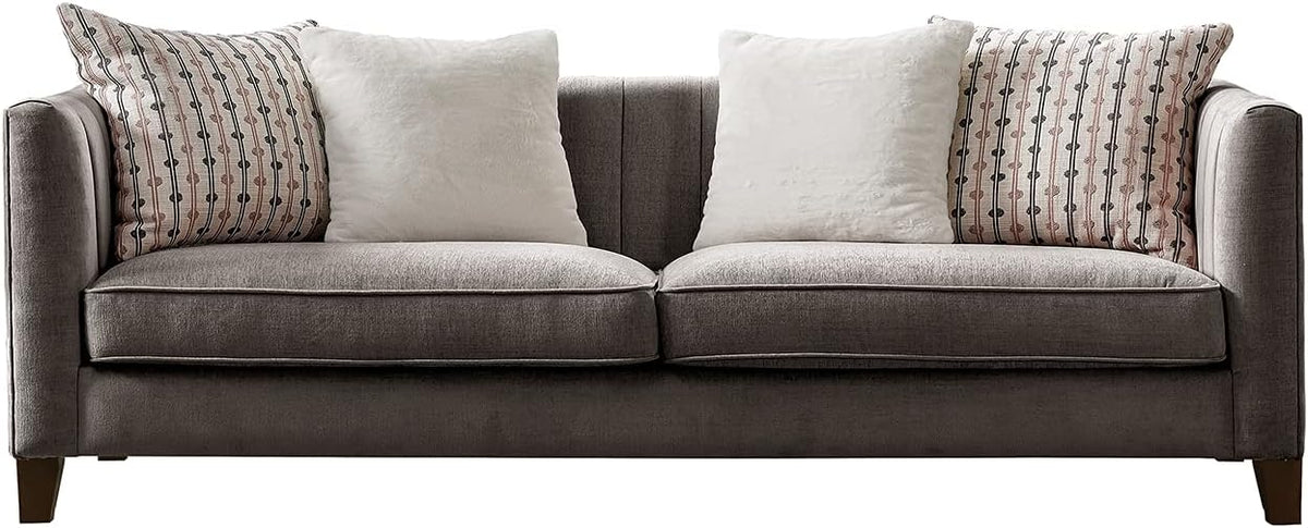 Pink Velvet Loveseat C157433