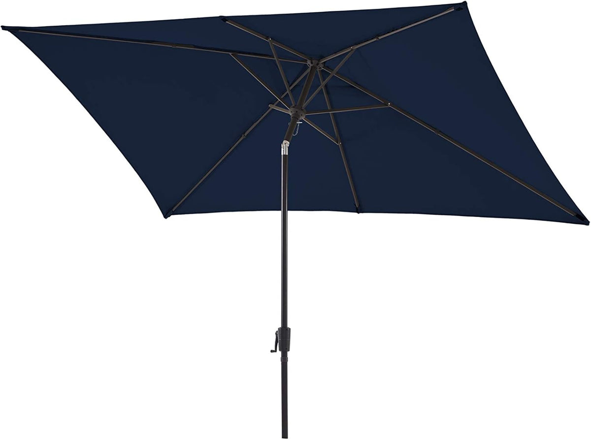 Olefin Rectangular Market Umbrella with Push Button Tilt J98618