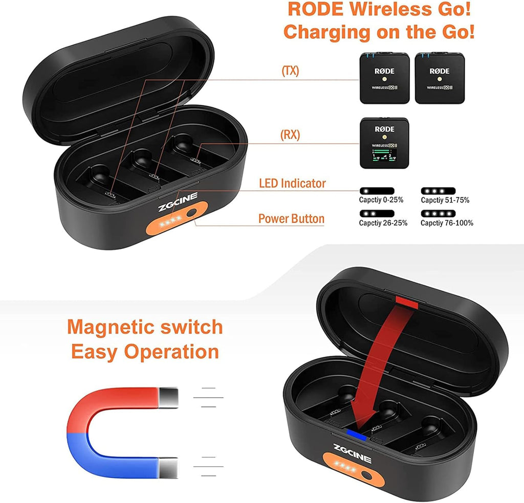 Wireless Charging Case with 3400mAh Built-in Battery F572