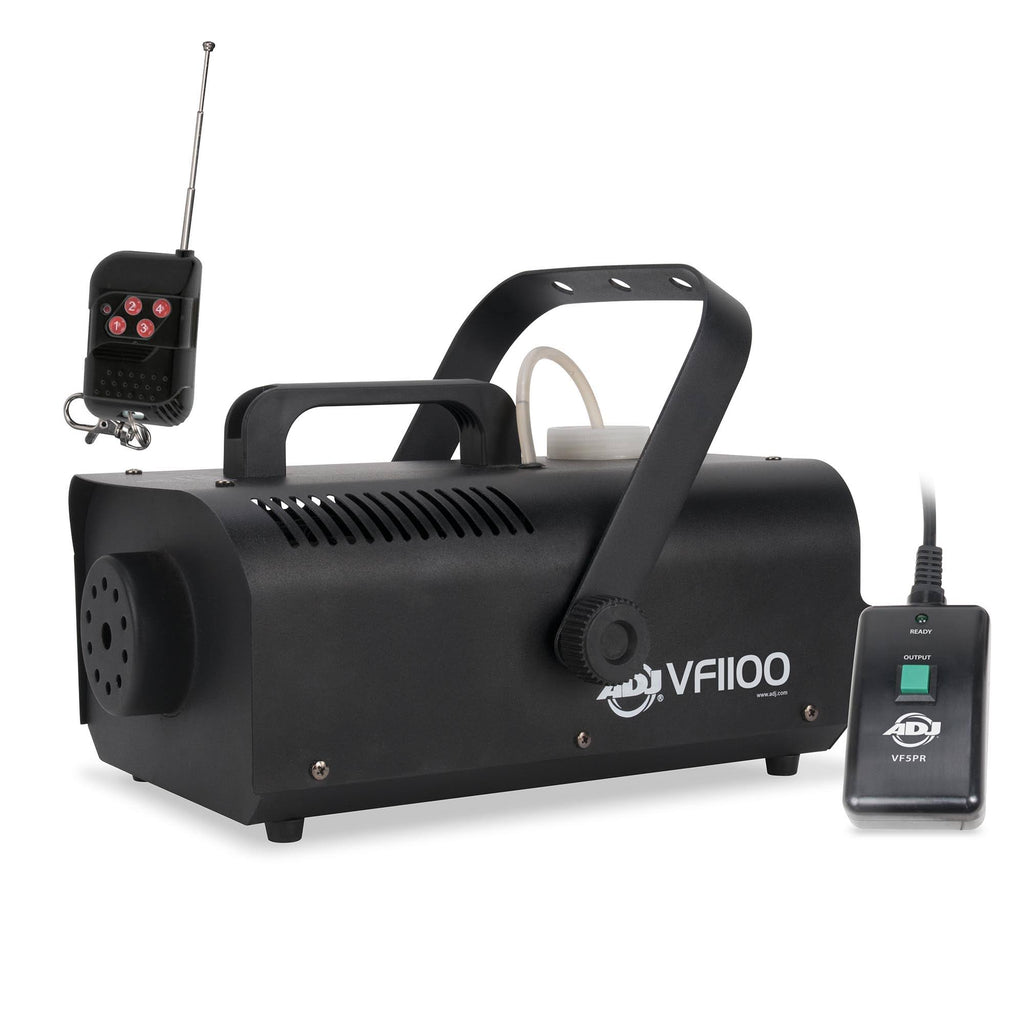Black 1000 W Mobile Fog Machine with Wireless Remote Control Y203611