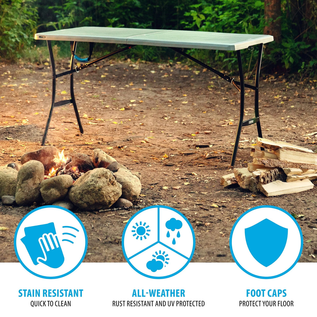 5 Foot Rectangle Fold-in-Half Table P333746