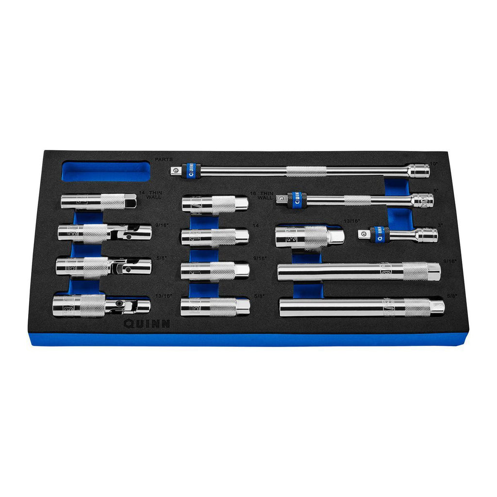3/8 in. Drive SAE and Metric Spark Plug Socket Set, 14-Piece S2909