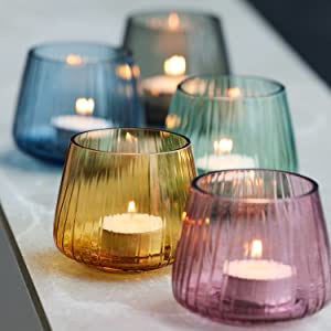 Amber Votive Candle 2 Pcs P61807