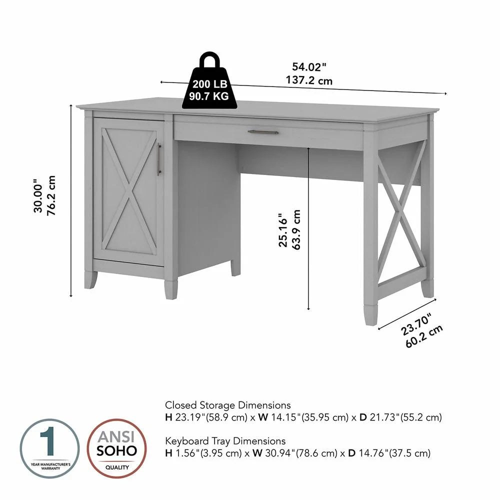 54" Computer Desk with Storage I103342
