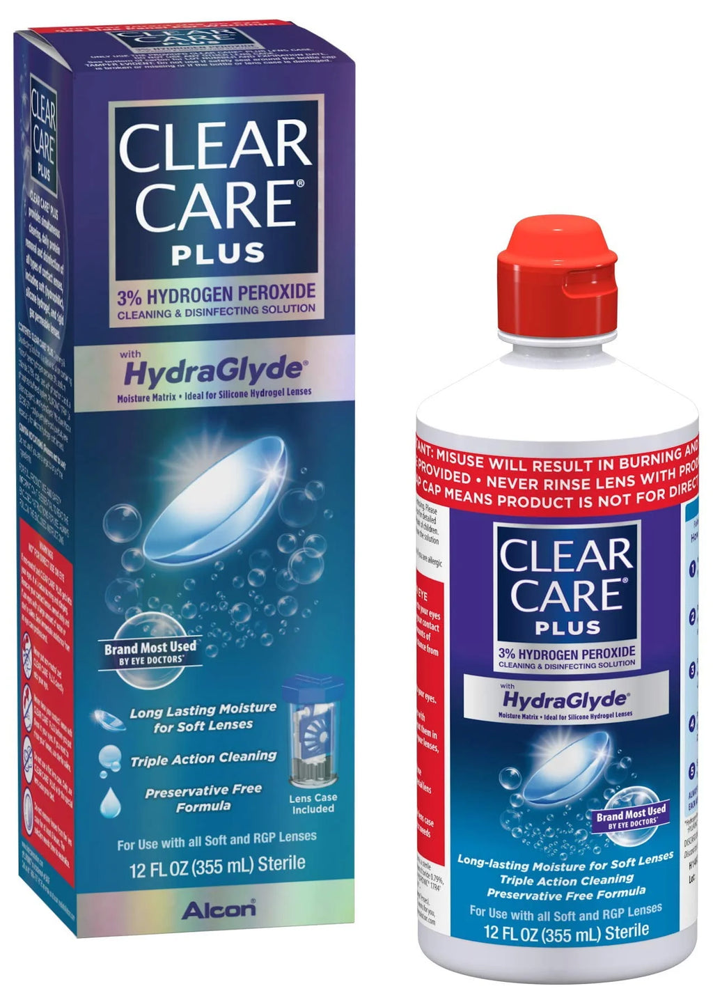 12 oz Contact Lens Cleaning and Disinfecting Solution P656248