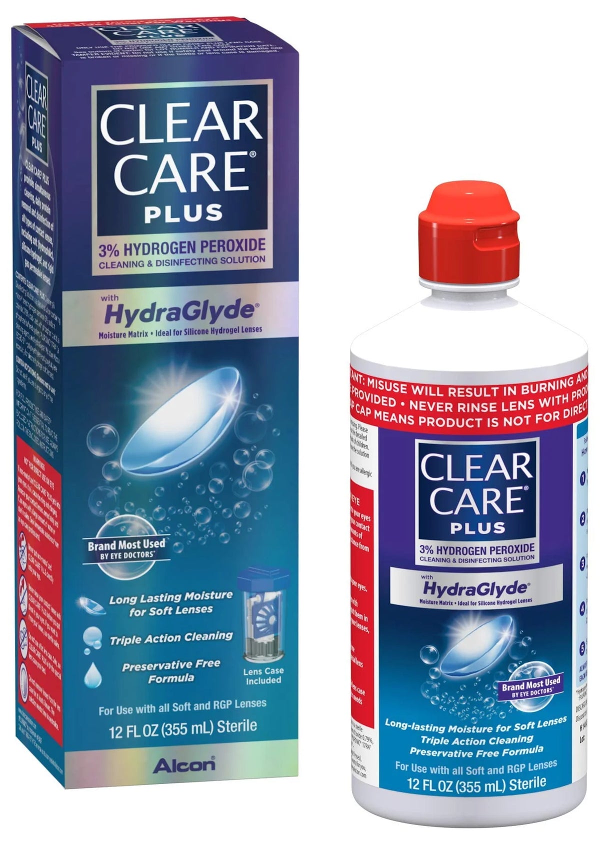 12 oz Contact Lens Cleaning and Disinfecting Solution P656248