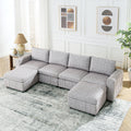 Upholstered Modular U-Shaped Sectional Sofa E501954