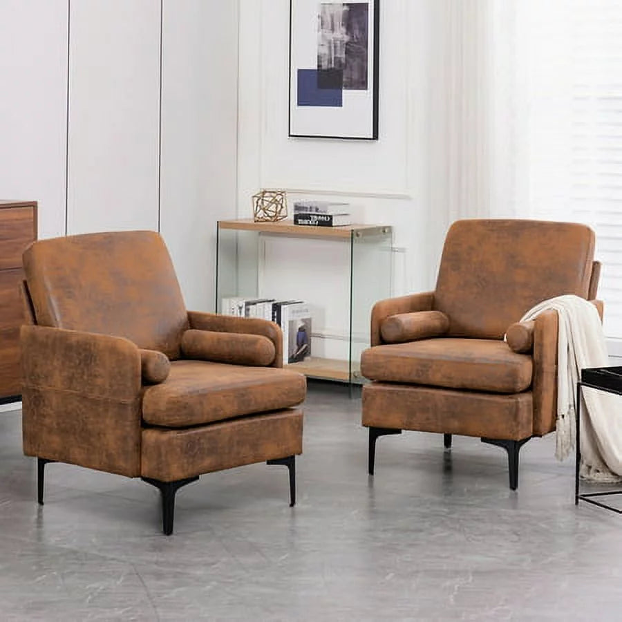 Grey Extra Wide Accent Chair with Side Pocket I748