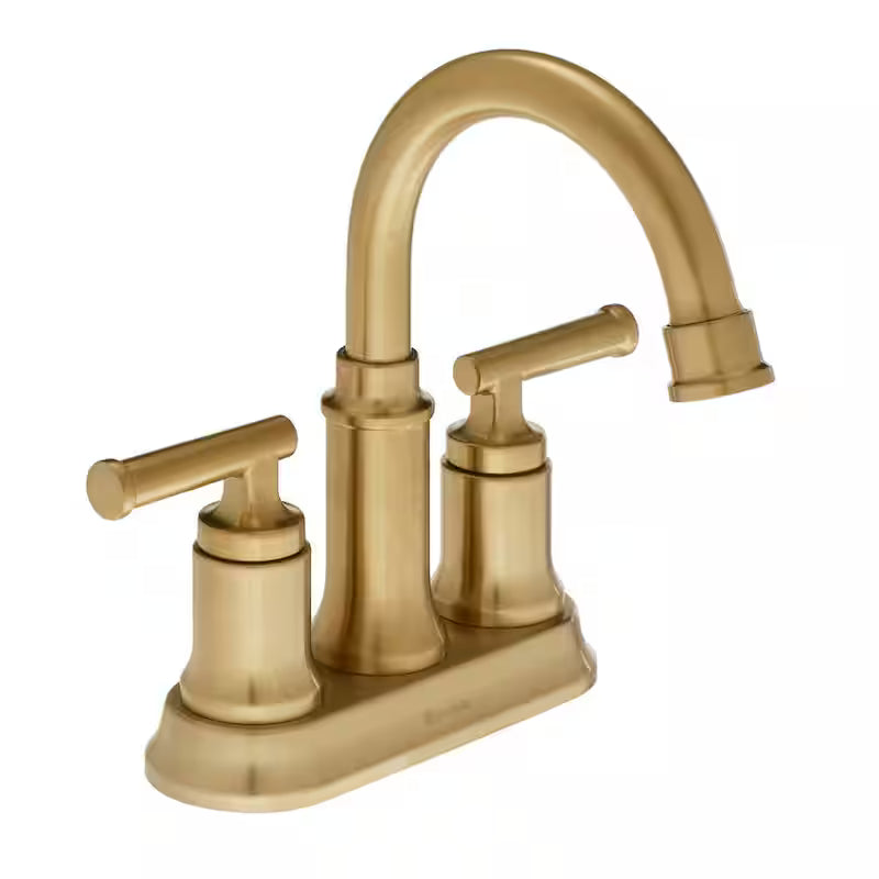 2-Handle High-Arc Bathroom Faucet in Matte Gold N4559