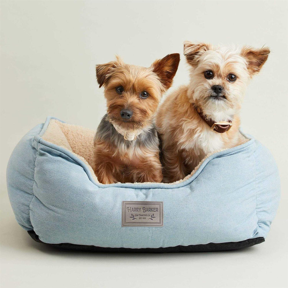 Blue Chambray Sherpa Bed F531955